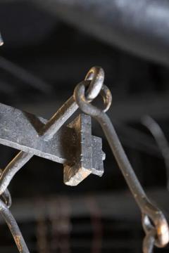 20th Century French Wrought Iron Chandelier - 3945732