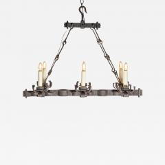 20th Century French Wrought Iron Chandelier - 3947963