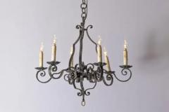 20th Century French Wrought Iron Chandeliers - 3945706