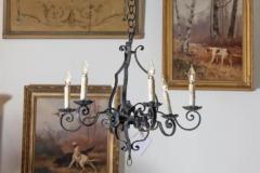 20th Century French Wrought Iron Chandeliers - 3945708