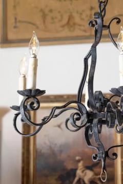 20th Century French Wrought Iron Chandeliers - 3945719