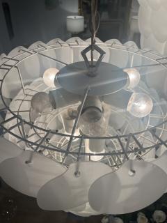20th Century Frosted Glass Petal Chandelier 2 available  - 4210367