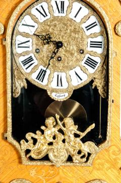 20th Century Fruitwood Veneer Case Tiffany Mantel Clock Pedestal - 1125387