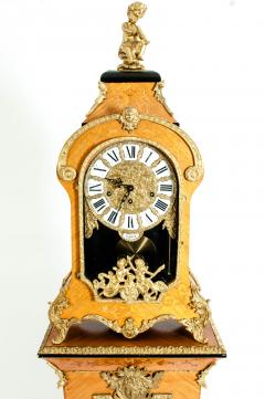 20th Century Fruitwood Veneer Case Tiffany Mantel Clock Pedestal - 1125389
