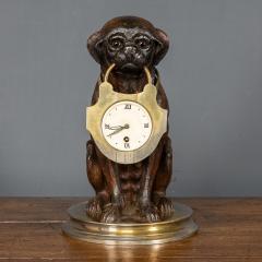 20th Century German Black Forest Dog Clock Holder c 1900 - 3087234