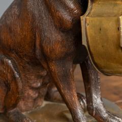 20th Century German Black Forest Dog Clock Holder c 1900 - 3087239
