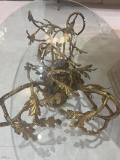 20th Century Gilt Bronze Organic Branch Base Coffee Table - 4106284