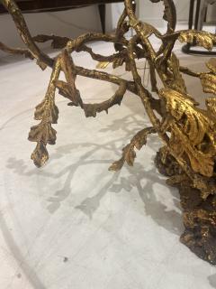 20th Century Gilt Bronze Organic Branch Base Coffee Table - 4106285