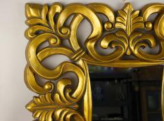 20th Century Gilt Florentine Wall Mirror Foam Lacquered Italy ca 1970 - 4651110