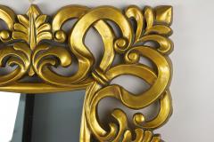 20th Century Gilt Florentine Wall Mirror Foam Lacquered Italy ca 1970 - 4651111
