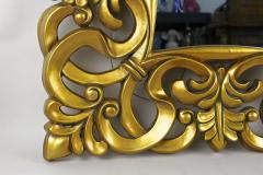 20th Century Gilt Florentine Wall Mirror Foam Lacquered Italy ca 1970 - 4651113