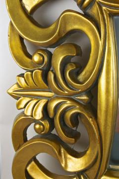 20th Century Gilt Florentine Wall Mirror Foam Lacquered Italy ca 1970 - 4651117