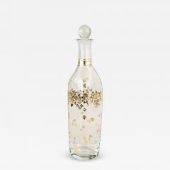 20th Century Glass Decanter Bottle With Golden Floral Patterns AT ca 1920 - 4370272