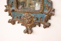 20th Century Gothic Style Carved Wood Wall Mirror - 3452821