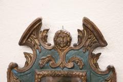 20th Century Gothic Style Carved Wood Wall Mirror - 3452823
