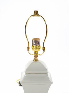 20th Century Gray Iridescent Porcelain Gilt Gold Painted Wood Base Table Lamps - 4086076