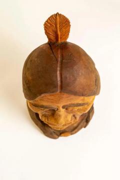 20th Century Hand Carved Wood Bust Native American Sculpture by Duane Hansen - 2508521