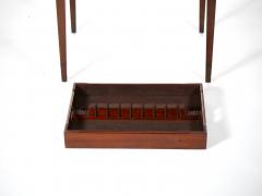 20th Century Inlaid Top Mahogany Wood Silver Flatware Chest - 3056740