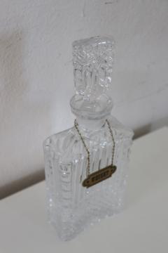 20th Century Italian Art Glass Whiskey Bottle 1980s - 2614837