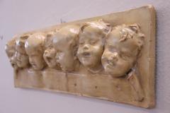 20th Century Italian Bas relief sculpture in painted plaster - 2924906