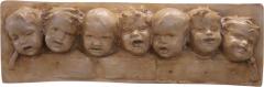 20th Century Italian Bas relief sculpture in painted plaster - 2927681
