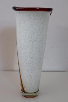 20th Century Italian Design Murano Artistic Glass Large Vase 1980s - 2481277