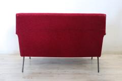 20th Century Italian Design Red Sofa 1950s - 3346293