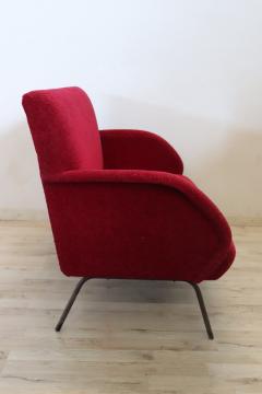 20th Century Italian Design Red Sofa 1950s - 3346294