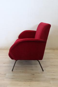 20th Century Italian Design Red Sofa 1950s - 3346298