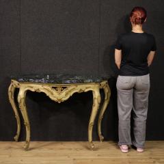 20th Century Italian Lacquered and Gilded Console - 4218598