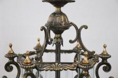 20th Century Italian Lantern in Glass and Bronze - 3545329