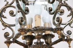 20th Century Italian Lantern in Glass and Bronze - 3555708