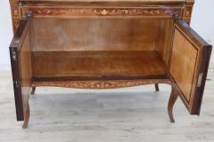 20th Century Italian Louis XV Style Inlaid Walnut Cabinet with Writing Desk - 2227588