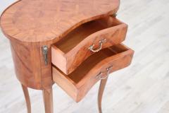 20th Century Italian Louis XV Style Inlay Wood Side Table or Nightstand - 2262048