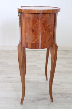 20th Century Italian Louis XV Style Inlay Wood Side Table or Nightstand - 2262050
