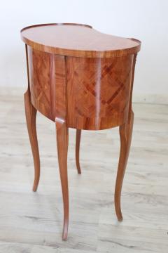 20th Century Italian Louis XV Style Inlay Wood Side Table or Nightstand - 2262052