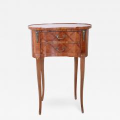 20th Century Italian Louis XV Style Inlay Wood Side Table or Nightstand - 2263164