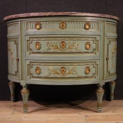 20th Century Italian Louis XVI Style Half Moon Commode - 3923232