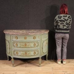 20th Century Italian Louis XVI Style Half Moon Commode - 3923233