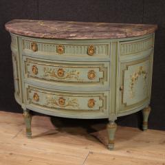 20th Century Italian Louis XVI Style Half Moon Commode - 3923234