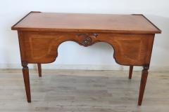 20th Century Italian Louis XVI Style Inlaid Walnut Writing Desk - 2386779