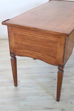 20th Century Italian Louis XVI Style Inlaid Walnut Writing Desk - 2386783