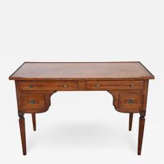 20th Century Italian Louis XVI Style Inlaid Walnut Writing Desk - 2388540