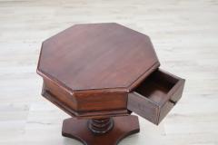 20th Century Italian Low Octagonal Side Table in Walnut - 4142881