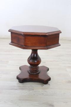 20th Century Italian Low Octagonal Side Table in Walnut - 4142885