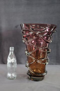 20th Century Italian Murano Artistic Glass Large Vase - 3602631