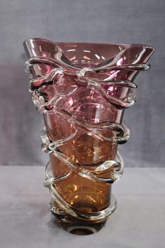 20th Century Italian Murano Artistic Glass Large Vase - 3602633
