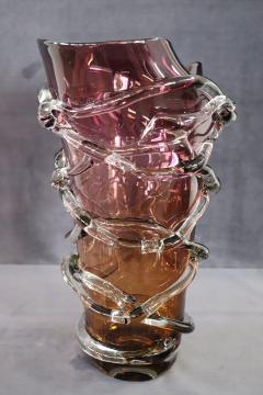 20th Century Italian Murano Artistic Glass Large Vase - 3602634