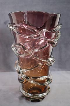 20th Century Italian Murano Artistic Glass Large Vase - 3602635