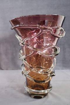 20th Century Italian Murano Artistic Glass Large Vase - 3602636